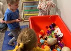 The sensory bin is a favorite